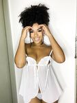 Cute Ebony Girl with an Ass to Die for Sticks Her Tongue Out in the Nude