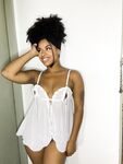 Cute Ebony Girl with an Ass to Die for Sticks Her Tongue Out in the Nude