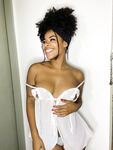 Cute Ebony Girl with an Ass to Die for Sticks Her Tongue Out in the Nude
