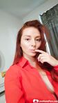 Gorgeous Redhead Shows Off Her Big Tits & Her Tattoos While Taking Nudes