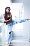 Petite Ebony Teen Removes Her Ripped Jeans After Uncovering Firm Tits